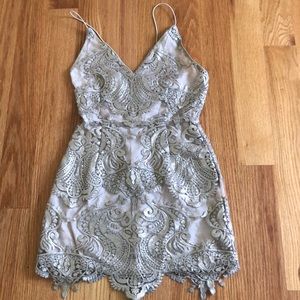 Gold Sequin/ Lace Dress